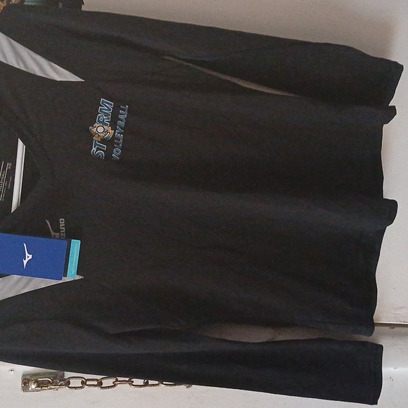 Womens Mizuno volleyball shirt long sleeve nwt size xs colors black blue white - Picture 8 of 10
